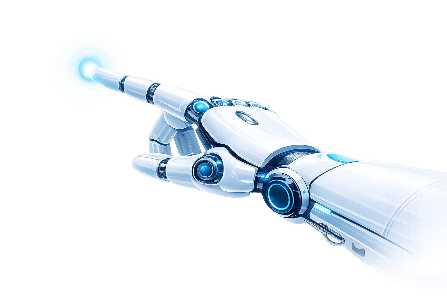 AI hand guiding system controls